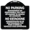 Signmission No Parking Management Not Responsible for Theft or Damage to Vehicle or Contents, BW-1818-23709 A-DES-BW-1818-23709 - alternate 1